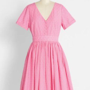 Modcloth NWT Fabulous Fit and Flare Shirt Dress 8